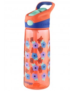 Contigo Kids Striker Water Bottle 20oz - Tango Pink Flowers